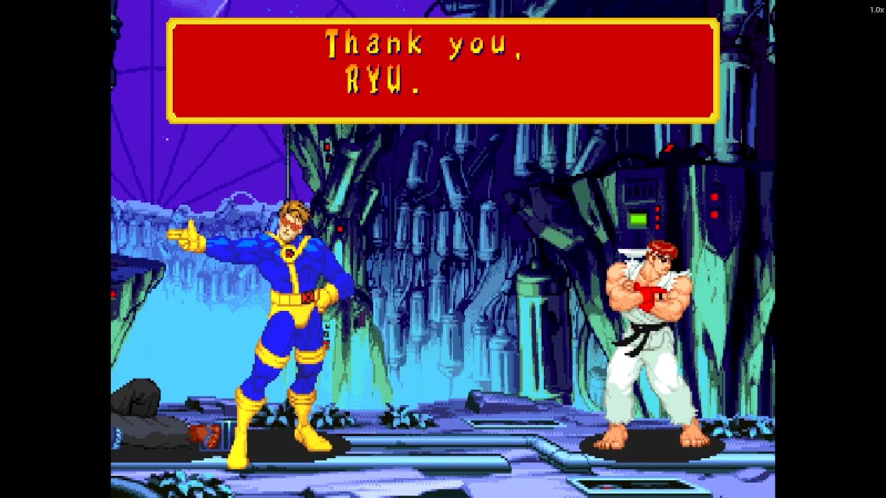 RYU & CYCLOPS — Precision and Power! | Marvel Super Heroes vs Street Fighter Retro Tag Team