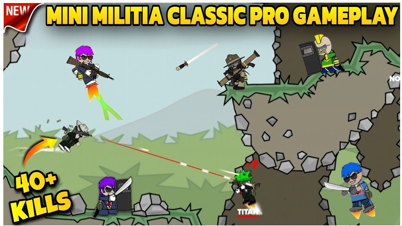 DAY-166 | Mini Militia Classic Pro Gameplay🔥