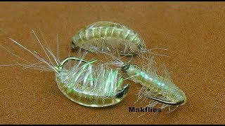 Fly Tying Freshwater Shrimp / Scud by Mak