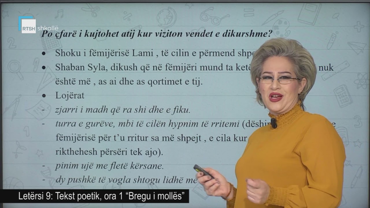 Letërsi 9 - Tekst poetik, ora 1 “Bregu i mollës”