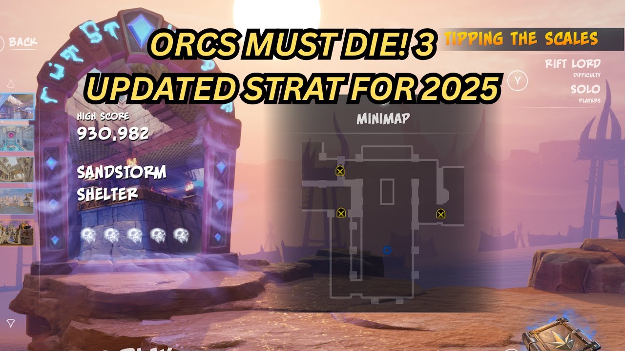 Orcs Must Die! 3 - Sandstorm Shelter -  Rift Lord - Easy 5 Skulls (updated 2025)