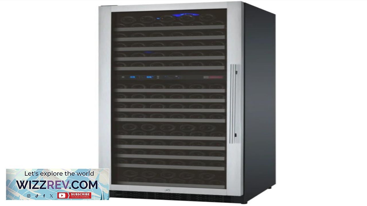 Allavino 24" Left Hinge 172 Bottle Dual Zone Stainless Wine Refrigerator