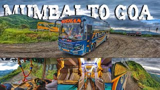 Vlog With Driver's🔥 Mumbai To Goa Bus Journey 😉Roshan Travels BharatBenz Luxury Bus 2x1 AC Sleeper