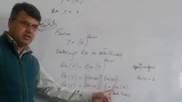 Prove That y = (e)^(ln(x)) = x