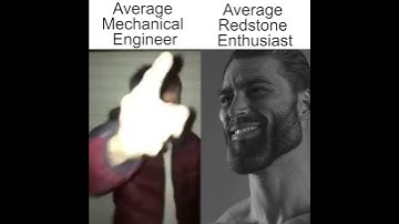 Average Mechanical Engineer vs Average Redstone Enthusiast