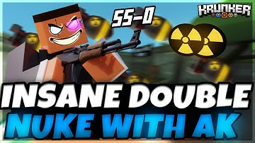 Insane AK Double Nuke on Undergrowth | Krunker.io