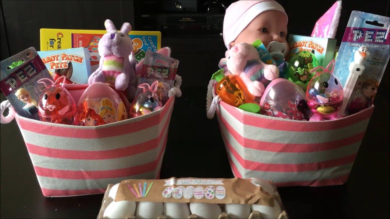 What's in my daughters' Easter Basket? Toddler and 7 Year old