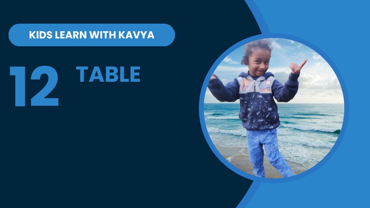 Learn 12 Times Table with Kavya | Fun Way for Kids
