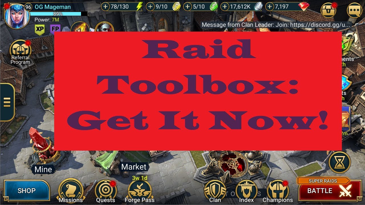 How to get the Raid Toolbox - YouTube