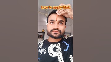 How to apply tilak #amtilak #tilak