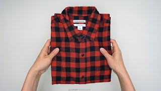 Amazon Essentials Men's Long Sleeve Flannel Shirt Unboxing