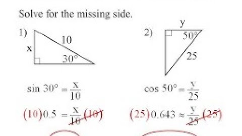 Grade 10 Trigs:  Solving Triangles