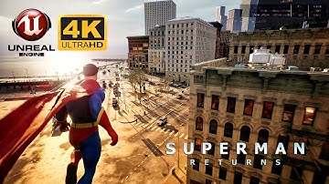 Superman Returns Open World Gameplay (Unreal Engine 5 Experience) #4khdr60fps #superman #india