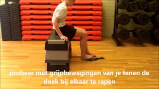 oefening doek oprollen