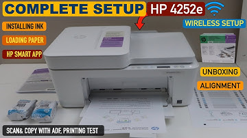 HP DeskJet 4252e Setup, Install Ink, Alignment, WiFi Setup, Copy, Print Scan Test | HP 4200 Series !