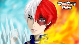 Shoto Todoroki - Buko No Hero Academia Digital Drawing Medibang Paint Mobile Phone screenshot 2