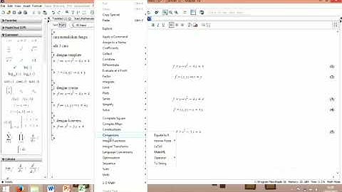 Penggunaan Aplikasi Maple pada Materi Fungsi