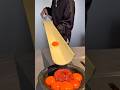 竹から卵黄を豪快に流し込む斬新な竹ユッケ🥩#japanesefood