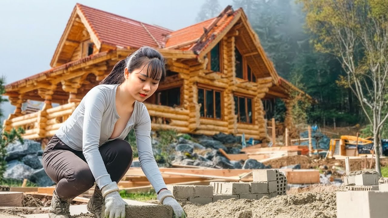 Building the Most Beautiful Log Home | Watch Her Construct This Cabin by Hand