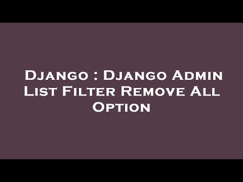 Django : Django