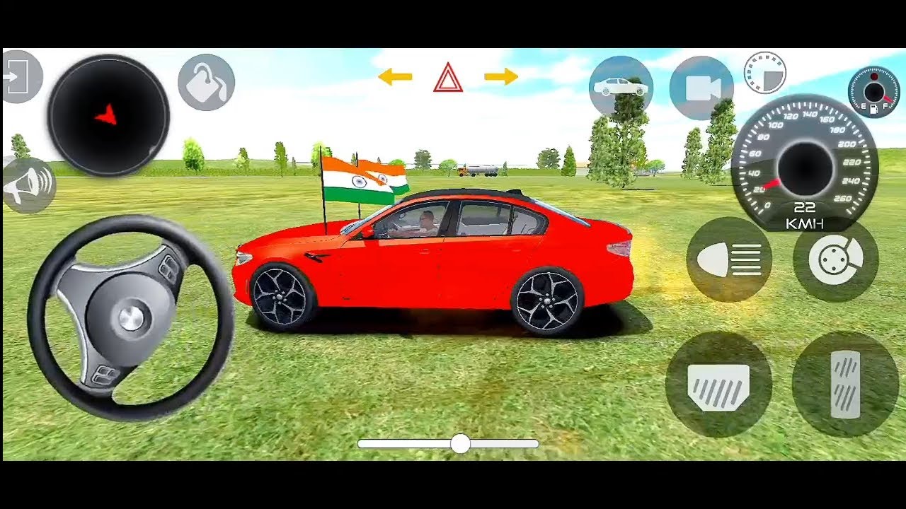 New Red Bmw Car Gameplay Video ♥️🎮 Android Game Gameplay 🎮 Gadi Wala Game 🚘 Indian Car Game 
