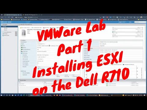 VMWare Lab Part 1 - Installing ESXI on 2 Dell R710 Servers