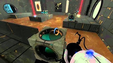 Lets Play Portal 2 maps Crossing the Beams part 2 uh... what?