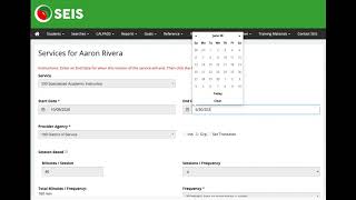 How To Amend Services On Seis