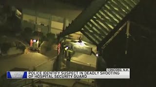 Authorities say they have identified the suspect in the shooting of a hospital security guard
