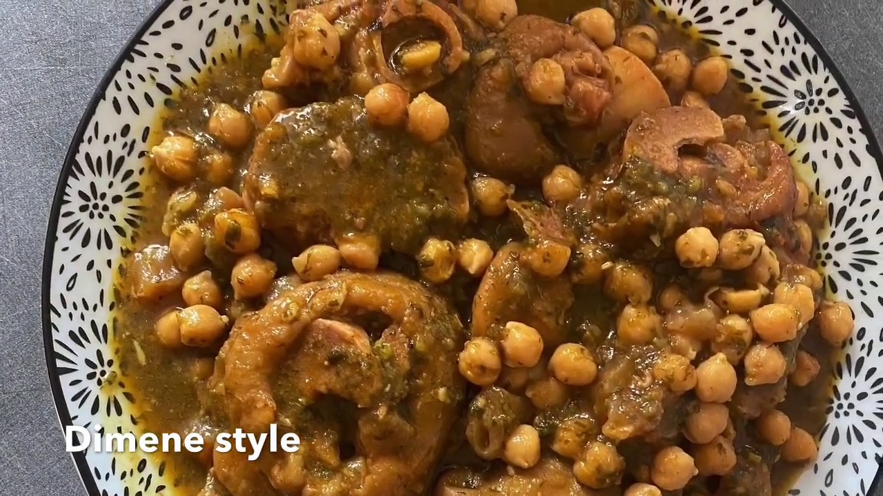 Pied De Veau Aux Poids Chiche A La Marocaine