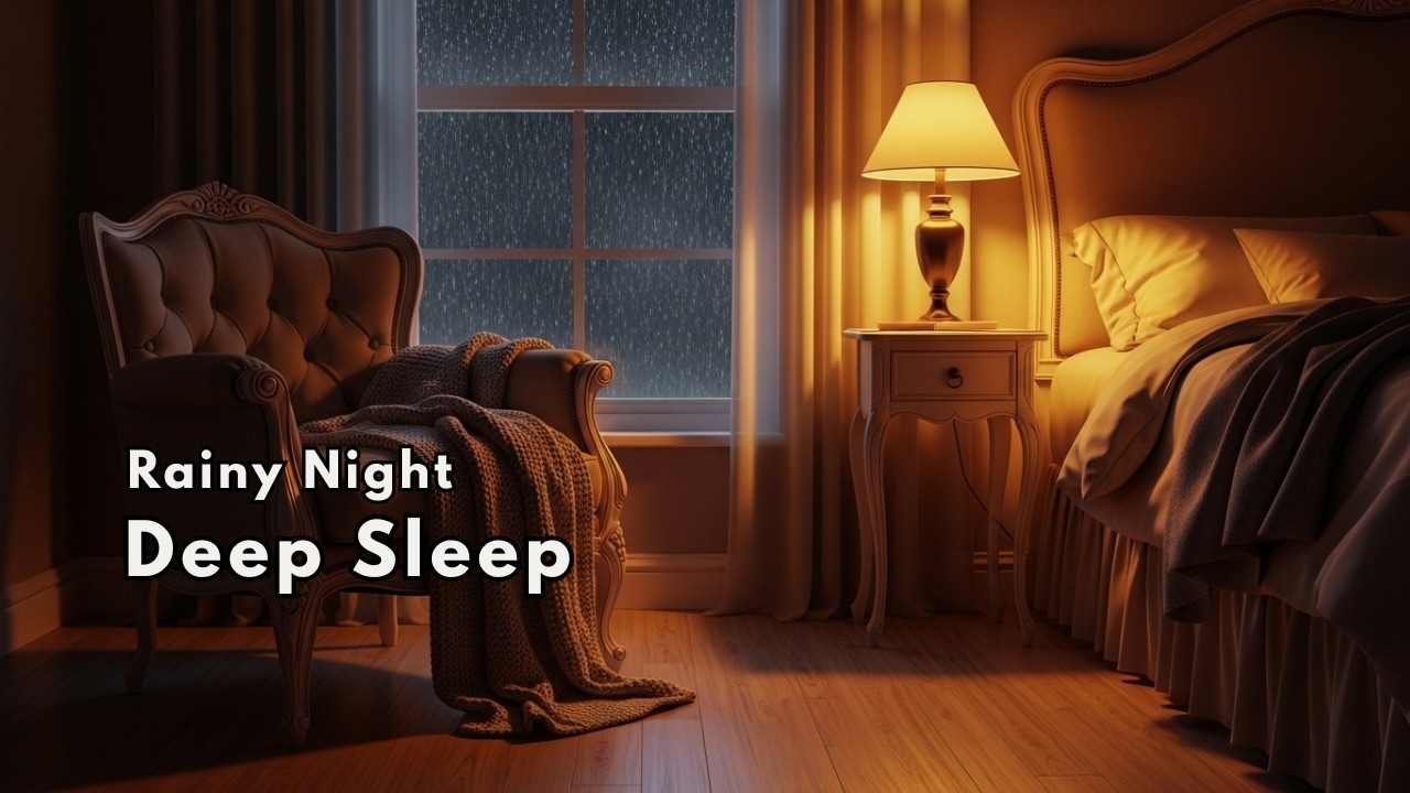 Rainy Night for Deep Sleep | Relaxing Piano Ambience