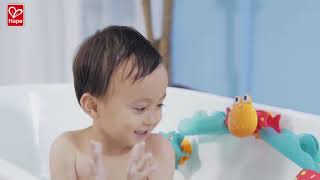 Hape Bath Cascade | Suction Cup Dancing Sea Creature Bath Time Play Set screenshot 4