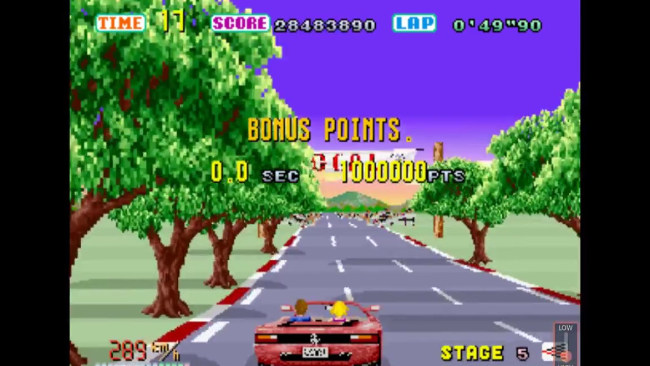 Hi-Speed Run, Outrun 1986 (Arcade) Goal D - 5'10
