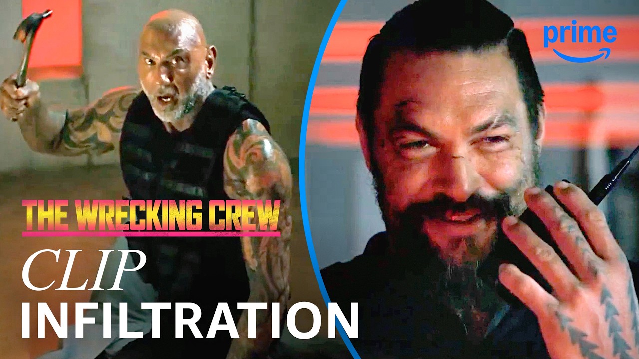 Jason Momoa & Dave Bautista Storm an Enemy Base - Clip