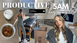 PRODUKTIVER 5-UHR-TAG IN MEINEM LEBEN ☕️ Frühmorgens trainieren, Lebensmittel einkaufen und motiv... screenshot 4