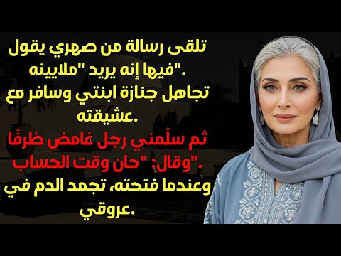تخلف صهري عن جنازة ابنتي ليسافر مع عشيقته لكن في تلك الليلة حدث ما لم يتوقعه أحد
