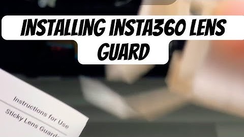Installing Lens Guard for Insta360 x2 #insta360