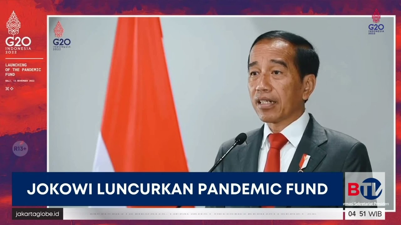 Presiden Jokowi Luncurkan The Pandemic Fund