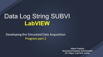 Create log String subVI ( Developing the Simulated Data Acquisition Program part 2 )
