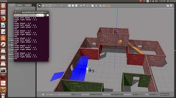 G_robot ROS Gazebo Rviz running Python