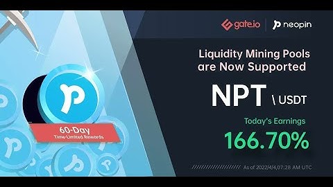 LIQUIDITY MINING POOL FOR $NPT/ USDT