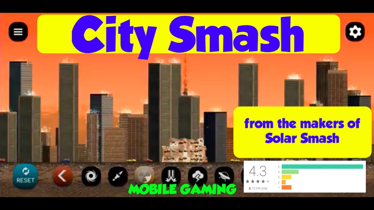 City Smash ** from makers of Solar Smash ** Gaming App ** Game Play