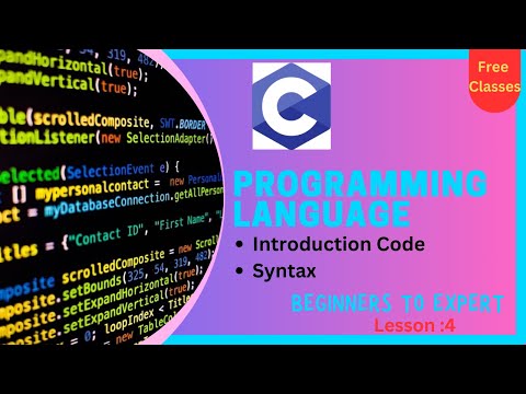 C programming Language Small code finding syntax errors |Programiz| Lesson :4