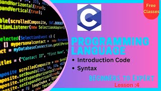 C programming Language Small code finding syntax errors |Programiz| Lesson :4