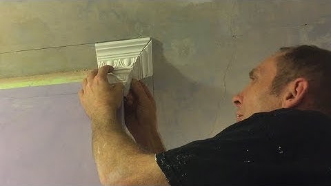 How to cut external mitres on coving step by step