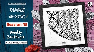 DAEZEE MAE + PEEOO + PHROZ - 3 Easy Zentangle Patterns ✨TangleInSync#45✨ Year 2021