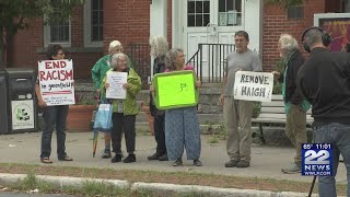 Protesters in Greenfield call for Police Chief Haigh to be fired