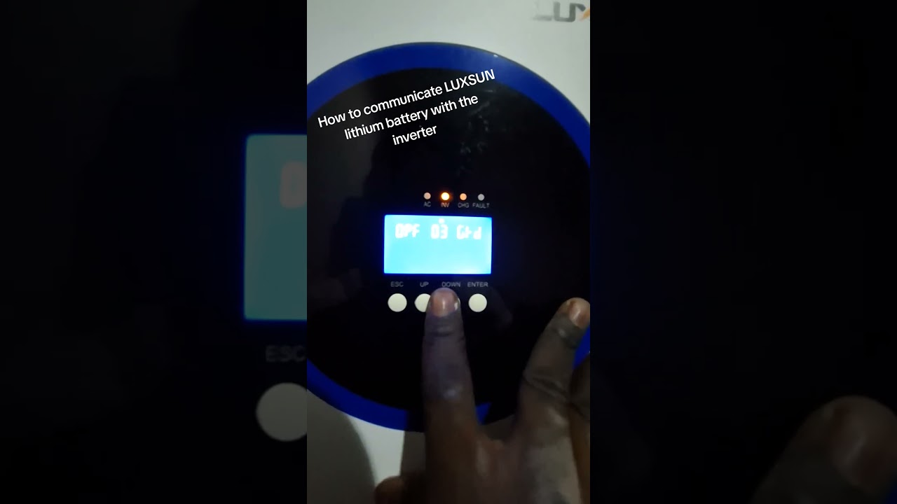 How to communicate LUXSUN lithium battery with the inverter