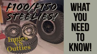 Ford Steelies-What you NEED to know before buying! Innies VS Outties & Hubcaps