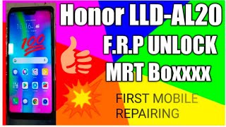 honor Honor 9n frp || honor 9n9lite frp unlock mrt box || honor LLD-AL20 frp unlock ||